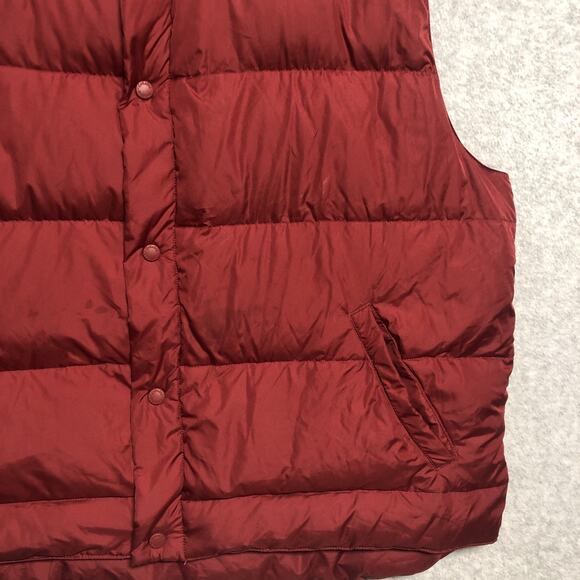 Cabela's Premier Northern Goose Down Puffer Vest Men XL Red Flaws - Picture 7 of 11